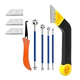 Fugenkratzer | Finishing-Set für Fugenreparatur | mit 3 Ersatzklingen zur Beseitigung von, für...
