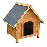 metra Hundehütte, Hundehaus, Massiv Holz, spitzdach