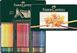 Faber-Castell 110060 Polychromos Malstifte, 60er-Buntstifte-Set in einem eleganten Metalletui,...