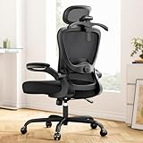 Marsail Bürostuhl Ergonomisch Schreibtischstuhl hat Verstellbarer Lordosenstütze Kopfstütze und...