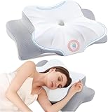 DONAMA Memory Foam Kissen ergonomisches Nackenkissen Kopfkissen Seitenschläferkissen für Seiten,...