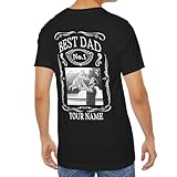 Personalisiertes Papa T-Shirt mit Foto & Name – Geschenk für Vater – Unisex Kurzarm Shirt –...
