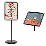 GOPLUS Infoständer Höhenverstellbar, Plakatständer Drehbar, Informationsständer DIN A3/A4,...