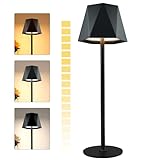 Vegawumen Led Tischleuchte Kabellos 3 Farbtemperatur, Akku Tischleuchte Touch Control, Led...