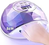 Janolia Nageltrockner Lampe, 86W UV LED Lampe für Nägel, Professionelle Gel UV LED Nagellampe mit...