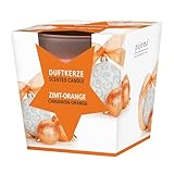 pajoma® Duftkerze, Zimt-Orange - im satinierten Glas | 120g Wachsgewicht, Brenndauer: 25 Stunden,...
