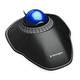 Kensington Orbit TrackBall, Kabelgebundene ergonomische TrackBall-Maus mit Scroll-Ring, 40 mm Kugel,...