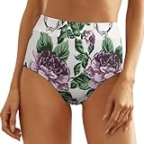 VYJLOO Aquarell-Blume Damen Unterhosen Baumwolle Unterwäsche No Show Bikini Panties Weich Höschen...