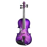 Violine Anfänger Set Lila Geigenkinderpraxis Geigepraxis Geige (Size : 1/8)