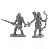 Reaper Miniatures REM44142 Bones BK Rune Wight Hunters Miniaturspiel, 2er-Set