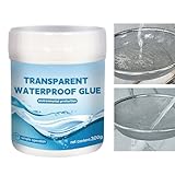 Dichtmasse Wasserfest - 300g Transparenter Leckage-Schutz Dichtstoff | Anti-Leck Reparaturkleber mit...