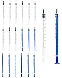 HUVZOR 20 Stück 1ml Spritzen,kolostrum spritze,Messspritze,Einzeln Verpackt, PlastikSpritze Ohne...