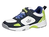 Lico Peyton V Hallenturnschuhe, Weiss/Marine/Lemon, 37 EU