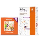 NYDA Läusespray 2x50 ml + Bilderbuch: Effektives Läusespray und Läusekamm gegen Läuse & Nissen,...