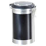 Kesper Kaffeedose aus Weißblech, Farbe: Silber/Schwarz, Maße: 11x19 cm, 38203