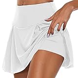 GUKOO Tennisrock Damen Einfach und Vielseitig Tennisrock Mädchen Atmungsaktive Rock mit Hose...