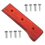 Gatuida Holz Messergriff aus Robustem Holz Rutschfester Ergonomischer Küchenmessergriff mit Finger...