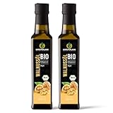 Kräuterland Bio Walnussöl 500ml - 2x 250ml Walnusskern Öl nativ, kaltgepresst & vegan - Speiseöl...