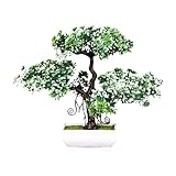 LOVIVER Künstlicher Bonsai-Baum, klein, Kunstpflanzen, Topfbaum, Topfbaum, künstlicher Bonsai-Baum...
