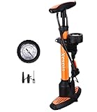 Fahrradpumpe mit Manometer, Fahrradpumpe Standpumpe, 11 bar/160 psi Luftpumpe Fahrrad, Fahrradpumpe...