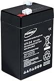 akku-net Blei-Gel Akku 6V 4 5Ah Lead-Acid Schwarz