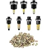 7 Stücke Nietmutternzange Set, für M3, M4, M5, M6, M8, M10, M12, Einpressmuttern Nietmutternzange...