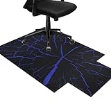 SHACOS Bodenschutzmatte für Hartböden rutschfest 90 x 120 cm Stuhlunterlage Gaming Bürostuhl...