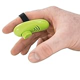 LMS Trading Finger-Clicker grün ergonomisch geformter Clicker mit weichem Silikonring zum...