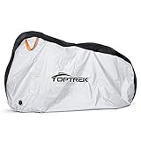 Toptrek Fahrradabdeckung Wasserdicht 210T Oxford-Gewebe Fahrradgarage Plane Wasserfest 200 x 110 x...