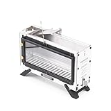 Zeltofen Holzofen Edelstahl Silber Zusammenklappbar Tragbar, Ideal for Outdoor-Camping, Zelt...