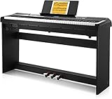 Donner DEP-20 E-Piano 88 Tasten Mit Hammermechanik - Digitales Keyboard Für Anfänger Mit Pedal Und...