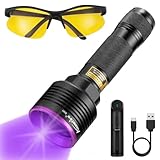 Alonefire SV41 10W 395nm UV Taschenlampe USB Aufladbar Ultraviolett Schwarzlicht Haustierurin...