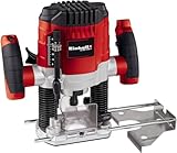 Einhell Oberfräse TC-RO 1155 E (1100 W, Ø 6 und 8 mm, Drehzahlregelung, Parallelanschlag,...