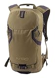 Nitro Snowboards Rover 14 Rucksack, Tourenrucksack, Riderbackpack mit Rückenprotektor , Leaf, 14L