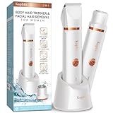 Bikini Trimmer Damen Intimbereich – Intim Trimmer Frau: 2 in 1 IPX7 Wasserdichter Elektrischer...