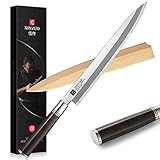 XINZUO 27cm Yanagiba Messer X7Cr17MoV Edelstahl, Sashimi Sushi Messer Einzelfase Klinge-Kochmesser...