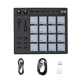 mansH B16 MIDI Keyboard Percussion Pad - für Musikproduktion DJ-Controller-Arranger, Einfach zu...