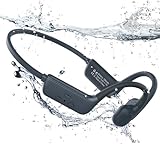 Kopfhörer Schwimmen, IP68 Wasserdichte Knochenschall Kopfhörer Bluetooth 5.4, Bone Conduction...