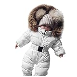 Dwevkeful Baby Jumpsuit Parka Mädchen Jungen Fleece Schneeanzug Overall Jacke Mantel Babykleidung...
