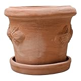 Pflanzgefäß Blumentopf Italienisches Terracotta Conca LIMONI mit Teller/Untersetzer für den...