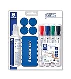 STAEDTLER Whiteboard-Set Lumocolor, praktische Grundausstattung für Whiteboards mit Marker,...