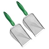 YiNLuax 2 Stück Gartenerde Sieb Sanderde Kompostsieb mit Griff Gartensieb Kompostsieb Erdensieb...