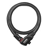 ABUS Panzerkabelschloss Steel-O-Flex Phantom 8960 - mit magnetischem TexFL-Halter - Kabelschloss aus...