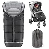 Zamboo Winter-Fußsack für Kinderwagen, Sportwagen & Buggy mit Anti-Rutschschutz, weicher...