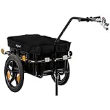 Zelsius Fahrradanhänger Transport | 68 Liter | Transportwagen, Fahrradwagen, Handwagen | Anhänger...