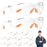 BieMian 10 Stück Schutzbrille Arbeitsschutzbrillen, Transparent Sicherheitsbrillen...