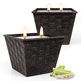 Citronella Kerze Outdoor Groß, 24OZ Zitronella Kerzen Draußen 120-180 Brennstunden 2 Stück...
