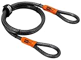 eMjollRay Fahrradschlaufenkabel, 10 mm geflochtenes Schlaufenkabel, Roller-Kabelschlösser, dickes...