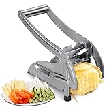 95Street Kartoffelschneider Pommesschneider aus Edelstahl,Pommes Frites Kartoffelhacker Cutter 2...