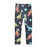 CaTaKu Mädchen-Leggings mit Tiermotiven, für Kleinkinder, Kinder, Blumenmuster, athletische...